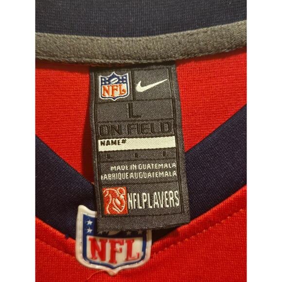Nike NFL Texans Jersey Boys L Watt 99 Red On Field Game Sewn Patch Short Sleeve - Picture 3 of 4